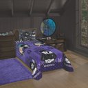 Ver imagem 2 de Jogo de Cama Infantil Lepper Wandinha Solteiro 2 Peças Microfibra Roxo