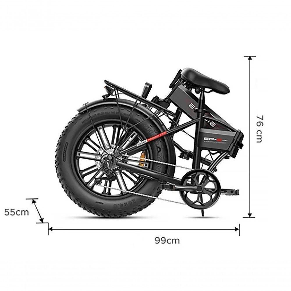 Bicicleta Elétrica 750w Dobrável Ep-2 Pro Freio a Disco Alta Autonomia e Potência 7vel Shimano - 5