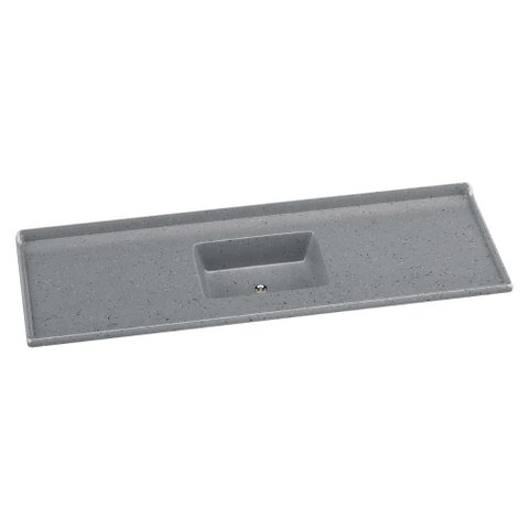 Pia de Cozinha Mármore Sintético 160x55cm Multimóveis CR20482 