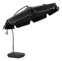 Ver imagem 3 de Ombrelone Bel Búzios Luxo 3m Reclinavel Sombra Direcionável:preto