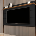 Ver imagem 1 de Painel Suspenso Vivare 1,6 New com Prateleira para TV 70” Preto Freijó