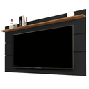 Ver imagem 2 de Painel Suspenso Vivare 1,6 New com Prateleira para TV 70” Preto Freijó