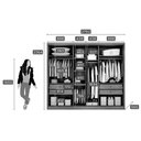 Ver imagem 4 de Guarda Roupa 6 Portas 2ESP 4g Robust N. Horizonte Cina