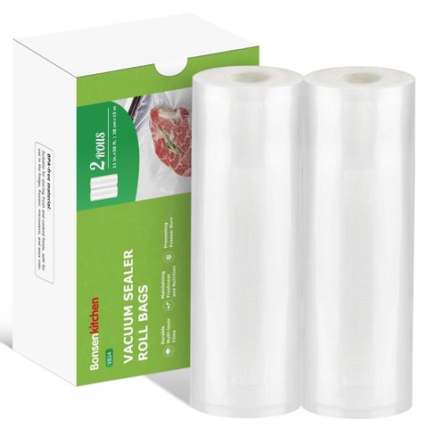 Rolos para Seladora a Vácuo Bonsenkitchen, 2 Unidades 28cm X 15m, Bpa-free