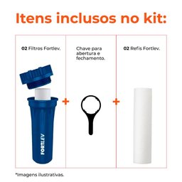 Kit 2 Filtros P/ Caixa D'água ou Cavalete Fortlev - 4