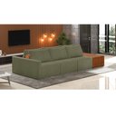 Ver imagem 2 de Sofá Ilha 3 Lugares Living 312cm Modulado para Sala Lary Bouclê Verde K01 - D'Rossi