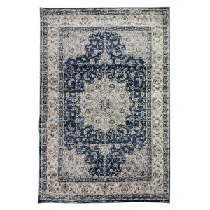 Tapete Sala Nain Blue 200x250 Cm Industrializado Tipo Persa