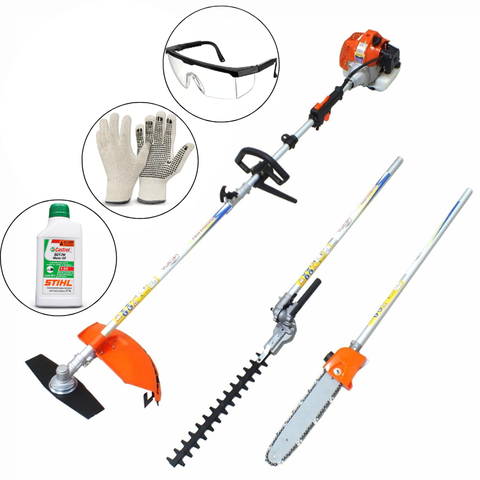 Motopodador de Galhos / Podador de Altura Vulcan Vp3300 L com Extensor (atinge Ate 4,70 Metros) + Ol