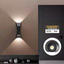 Ver imagem 4 de Arandela Luminária 2 Fachos 6W Branco Quente Moderno