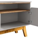 Ver imagem 4 de Rack Bancada para Tv 75 Pol 180cm Rita Off/cinamomo B02 - Mpozenato