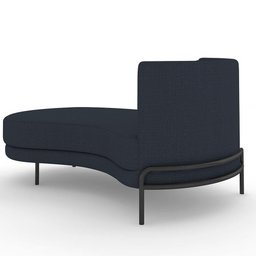 Sofá Chaise Longue Living Lucca Esquerdo D02 Linho Chumbo D-465 - 4