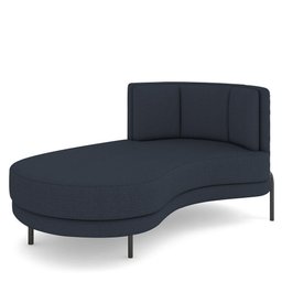 Sofá Chaise Longue Living Lucca Esquerdo D02 Linho Chumbo D-465 - 1