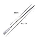 Ver imagem 2 de Espeto Espada Giratório Churrasqueira Inox 67,5cm Issi Grill