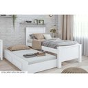 Ver imagem 1 de Cama Solteiro Athenas 2 Gavetas C/auxiliar Branco - Lopas