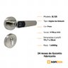 Fechadura Digital de Embutir Biometria Smart Lock Sl135 Prata Papaiz - 5