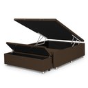 Ver imagem 1 de Cama Box Baú Casal com Recamier Flex 1,38x1,88 Marrom