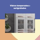 Ver imagem 4 de Paneleiro Duplo de Aço 80cm Regina Multimóveis Glass CR6132 Branco