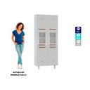 Ver imagem 2 de Paneleiro Duplo de Aço 80cm Regina Multimóveis Glass CR6132 Branco