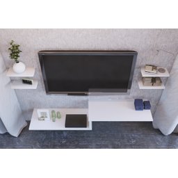 Rack suspenso sem painel não espelhado pra Smart TV LG 55 - 4