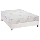 Ver imagem 1 de Cama Box Casal: Colchão Espuma Luckspuma D45 Gran Luck + Base CRC Courano White(138x188)