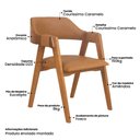 Ver mais imagens de Conjunto Mesa de Jantar Lugano 180x100 e 6 Cadeiras Ottawa Caramelo