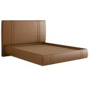 Ver imagem 1 de Cama Queen Flutuante com Cabeceira 160cm Astra S04 Couríssimo Caramelo - Lyam Decor