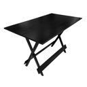 Ver imagem 5 de Mesa Dobrável de Madeira 4 Lugares Retangular MDF 120x70 Preto