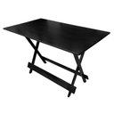 Ver imagem 2 de Mesa Dobrável de Madeira 4 Lugares Retangular MDF 120x70 Preto