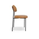 Ver imagem 5 de Conjuto 4 Cadeiras Stela Fixa Courino Whisky - Vallisa Decor