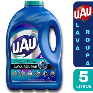 Lava Roupas Líquido Limpeza Profunda Uau Active 5 Lts