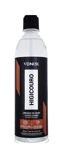 Higicouro Limpador Couro 500ml Higienizador Refil Vonixx