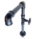 Ver imagem 2 de Torneira Design Industrial Clássica Luxo PVC 1/2" - Madareli - Preto