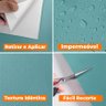 Papel de Parede Adesivo Lavavel Texturizado Casca Verde Forte - 4