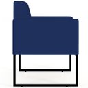 Ver imagem 6 de Poltrona Decorativa Sala Estar Recepção Base Fixa de Metal Helô L02 Suede Azul Marinho - Lyam