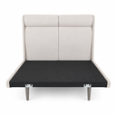 Ver imagem 4 de Cama Japonesa com Cabeceira King Ema Courino Bege Linho Off White - Sallar Home