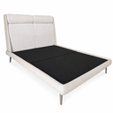 Ver imagem 5 de Cama Japonesa com Cabeceira King Ema Courino Bege Linho Off White - Sallar Home