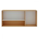 Ver imagem 2 de Armário Aéreo Cozinha 120cm 3 Portas com Nicho Freijo/white Laca Bilho - Genialflex
