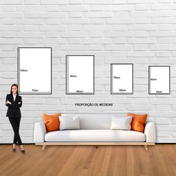 Quadro Decorativo Leão Natureza com Moldura Caixa de 3cm de Profundidade 100x70 Cm - 3