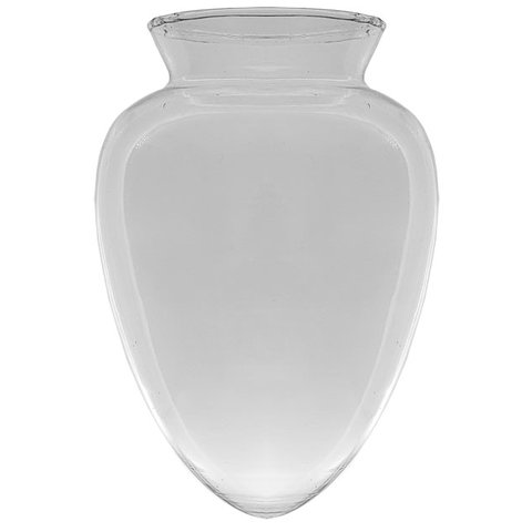 Globo Pera Vidro Transparente Boca 10 para Plafon de Teto