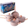 Jogo de Panelas Ceramica Marble Edition Cinza Dust Oster - 6