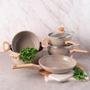 Ver imagem 2 de Jogo de Panelas Ceramica Marble Edition Cinza Dust Oster