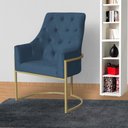 Ver imagem 5 de Poltrona Vick Requinte Suede Azul Royal