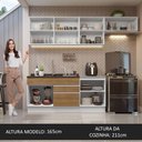 Ver imagem 7 de Armário De Cozinha Completa 260cm Branco/rustic Madesa