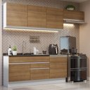Ver imagem 1 de Armário De Cozinha Completa 260cm Branco/rustic Madesa