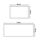 Ver imagem 7 de Jogo Tapete Banheiro 58x38cm + Tapete Passadeira 100x50cm Verde Água