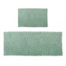 Jogo Tapete Banheiro 58x38cm + Tapete Passadeira 100x50cm Verde Água - 1