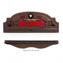 Ver imagem 1 de Placa Decorativa Porta-tacos Sinuca + Suporte - Billiards