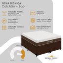 Ver mais imagens de Cama Box King Elegance Pillow Top Molas Ensacadas Tecido Marrom Royal