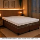 Ver imagem 4 de Cama Box King Elegance Pillow Top Molas Ensacadas Tecido Marrom Royal