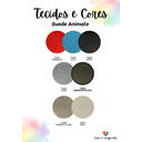 Ver imagem 3 de Puff Pé Palito Redondo Não É Segredo Suede Animale Marrom Escuro 40x45